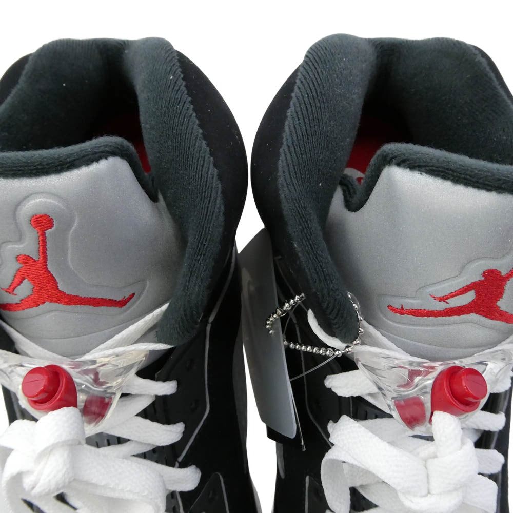 NIKE ナイキ HF3975-001 【フェイクバスターズ鑑定済】 AIR JORDAN 5 RETRO OG エアジョーダン5 レトロ OG Black Metallic Reimagined ブラックメタリック リイマジンド スニーカー ブラック系 28cm【新古品】【未使用】【中古】