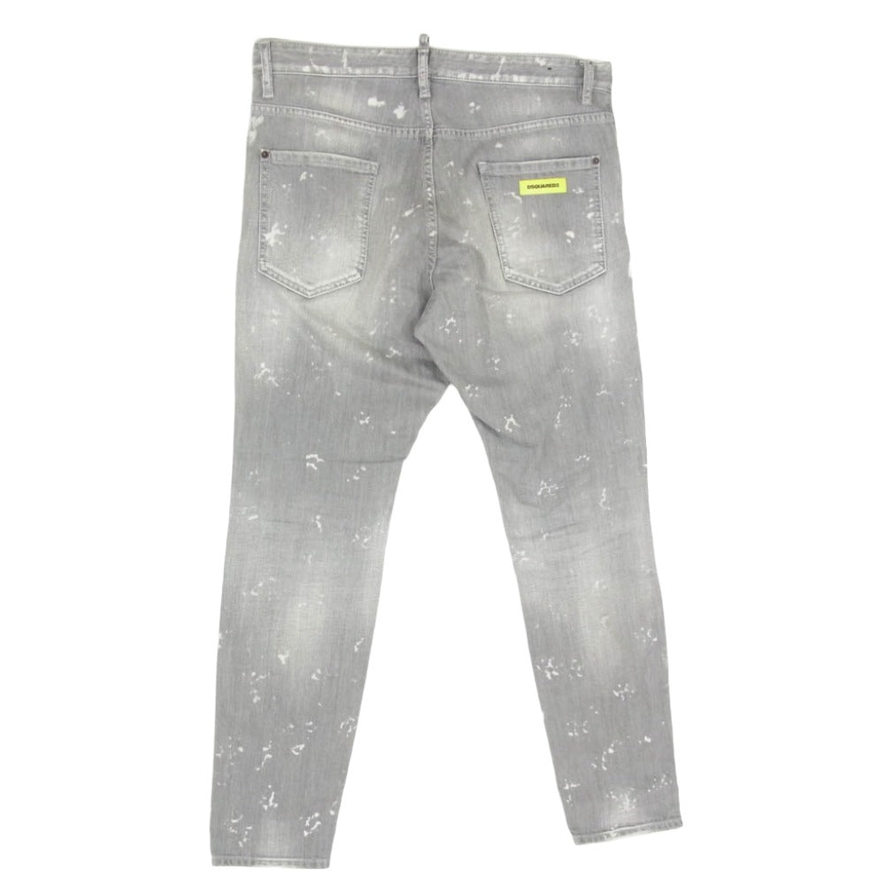 DSQUARED2 ディースクエアード 23aw S74LB1323 S30260 RELAX LONG CROTCH JEANS ボタンフライ ジーンズ デニム パンツ グレー系 38【中古】