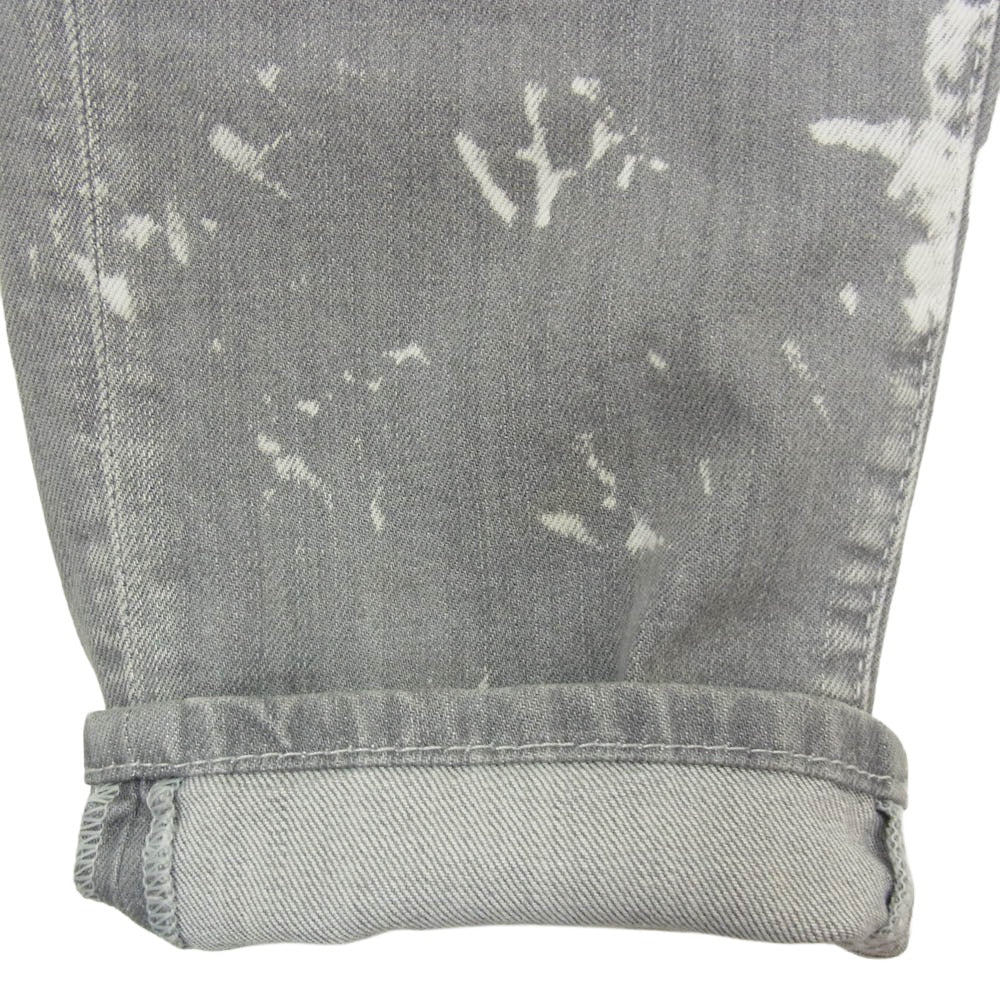 DSQUARED2 ディースクエアード 23aw S74LB1323 S30260 RELAX LONG CROTCH JEANS ボタンフライ ジーンズ デニム パンツ グレー系 38【中古】