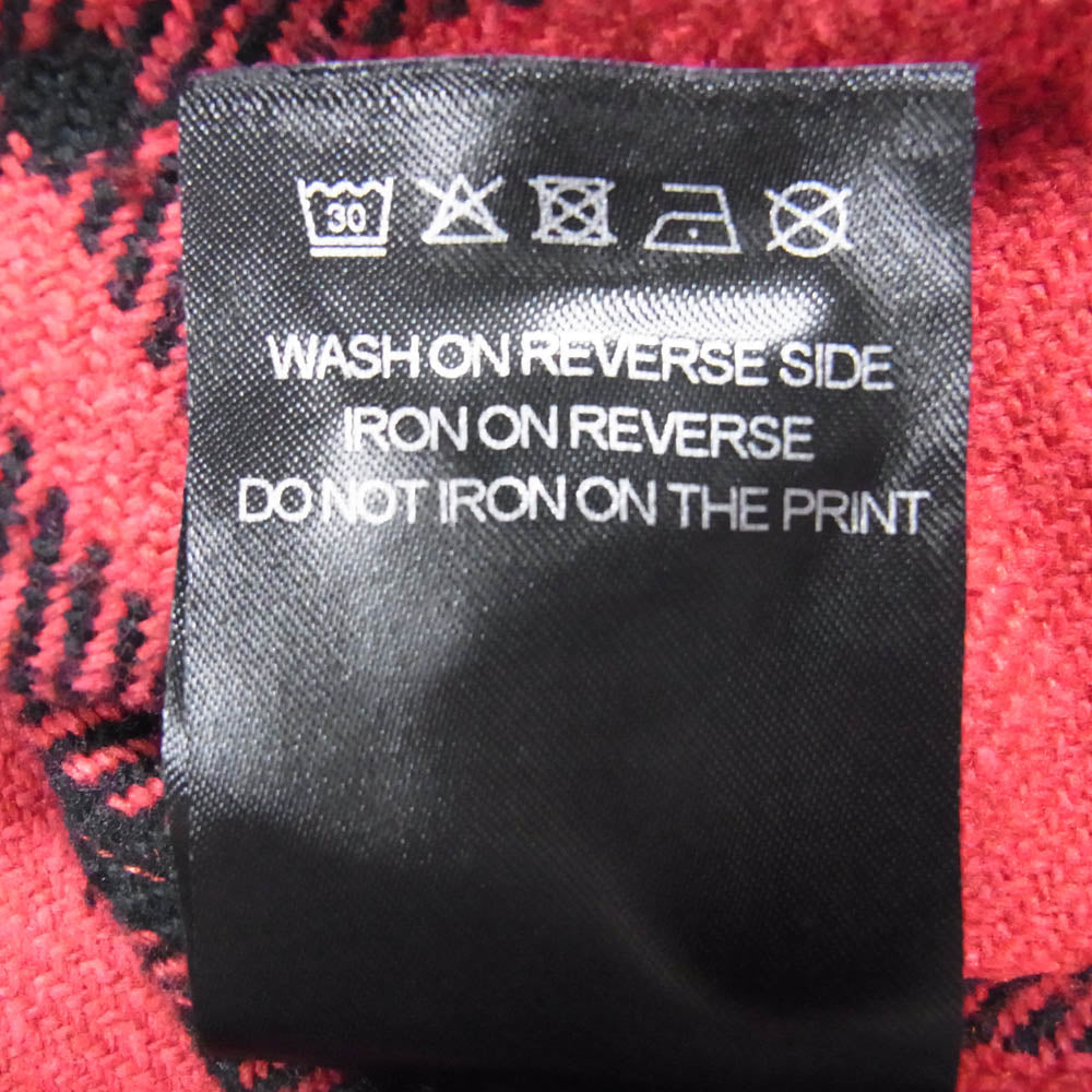 VETEMENTS ヴェトモン MY NAME IS VETEMENTS FLANNEL SHIRT フランネル 長袖 チェック シャツ レッド系 XS【中古】