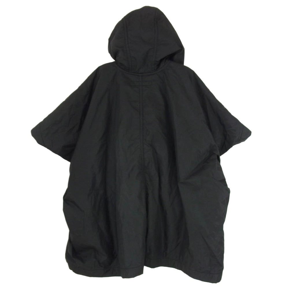 COMME des GARCONS コムデギャルソン W19902 SHIRT シャツ 捻れ ハーフジップ ポンチョ ブラック系 XS【中古】