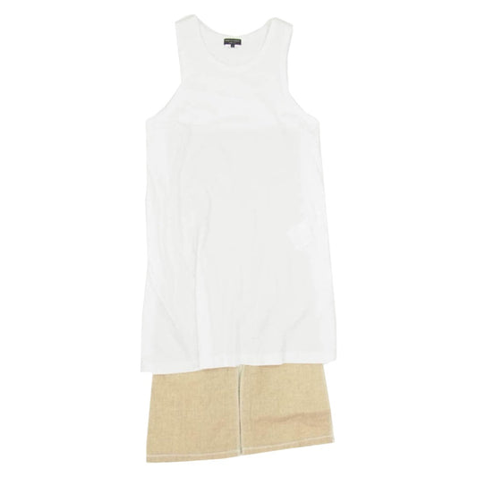 COMME des GARCONS HOMME PLUS コムデギャルソンオムプリュス PA-T016 AD2017 タンクトップ ワンピース カットソー ホワイト系 S【美品】【中古】