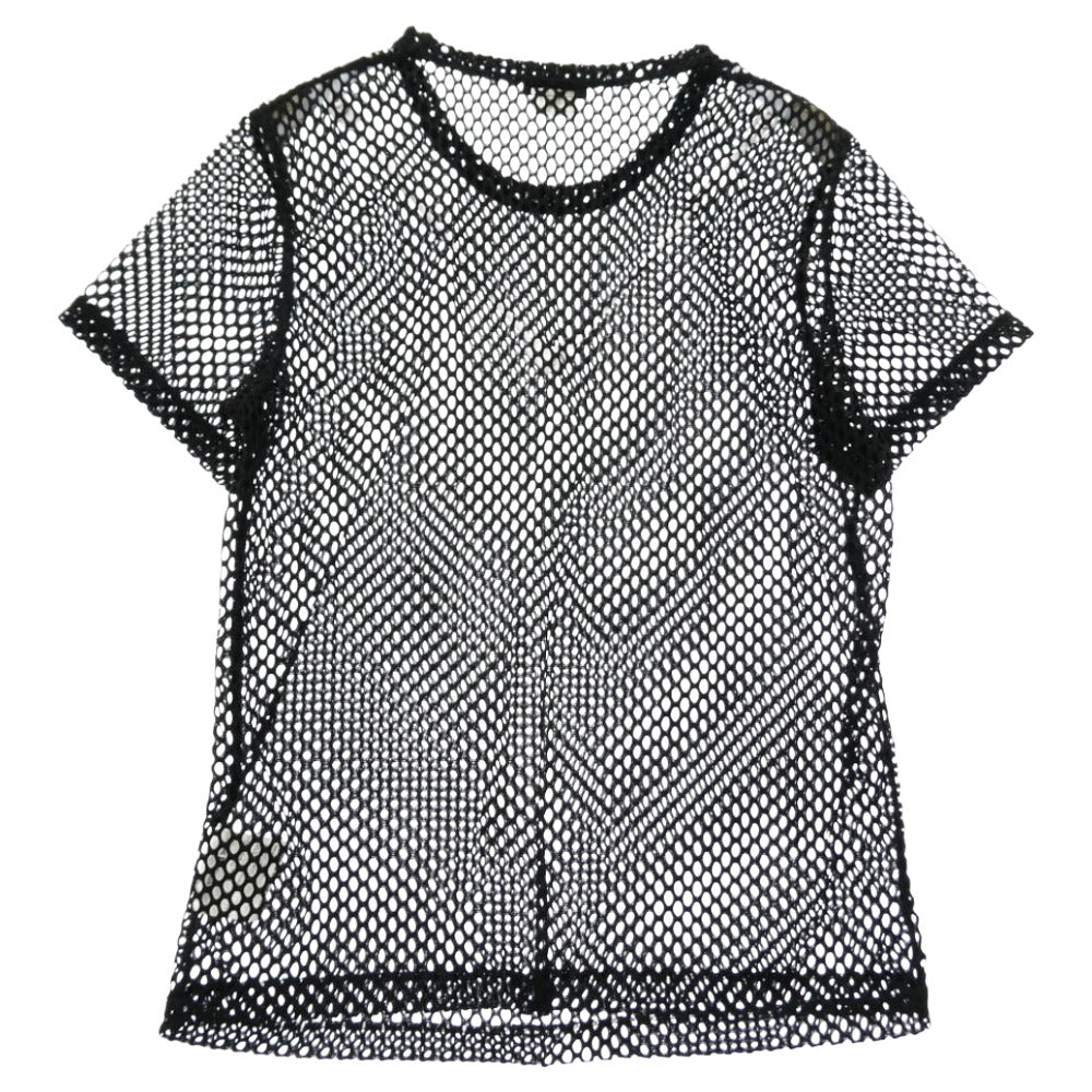 COMME des GARCONS HOMME PLUS コムデギャルソンオムプリュス PD-T052 AD2019 半袖 メッシュ Tシャツ カットソー ブラック系 L【美品】【中古】