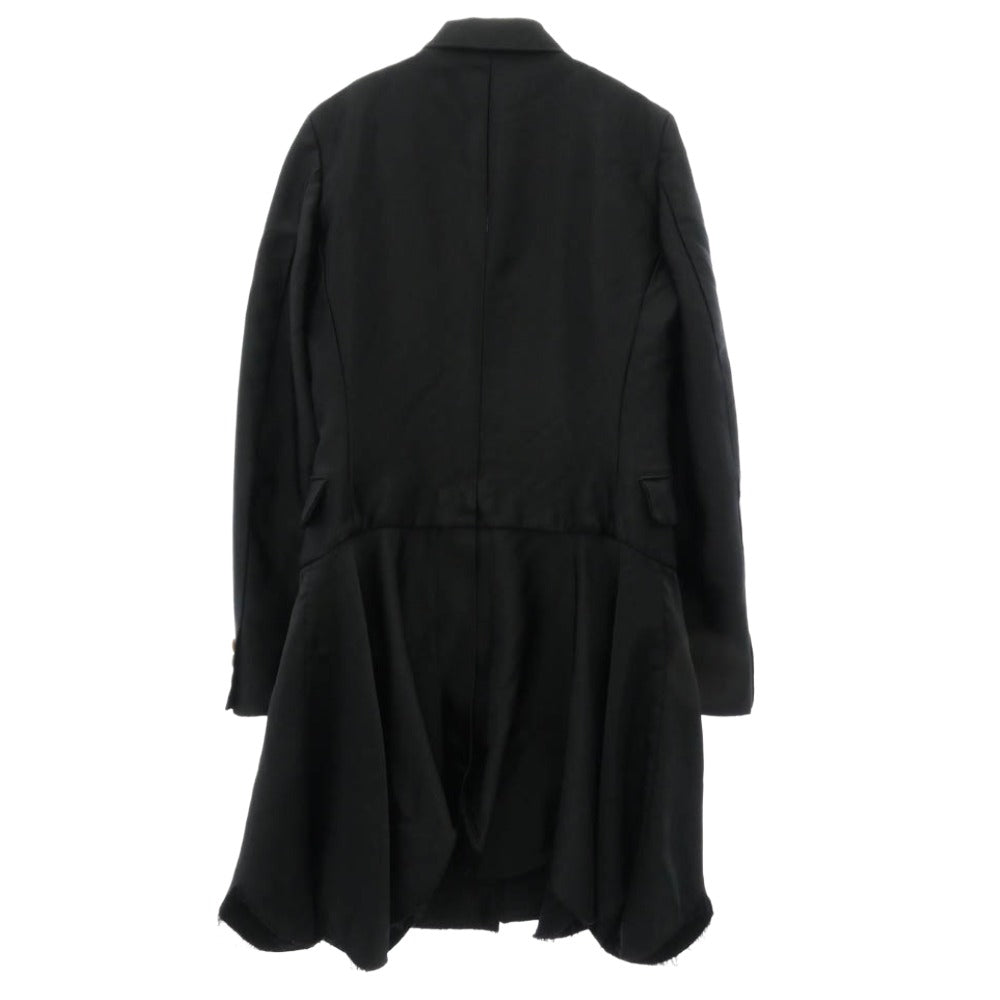 COMME des GARCONS HOMME PLUS コムデギャルソンオムプリュス PE-J061 AD2019 エステル縮絨 ポリ縮 カットオフ テーラード ジャケット ブラック系 XS【中古】