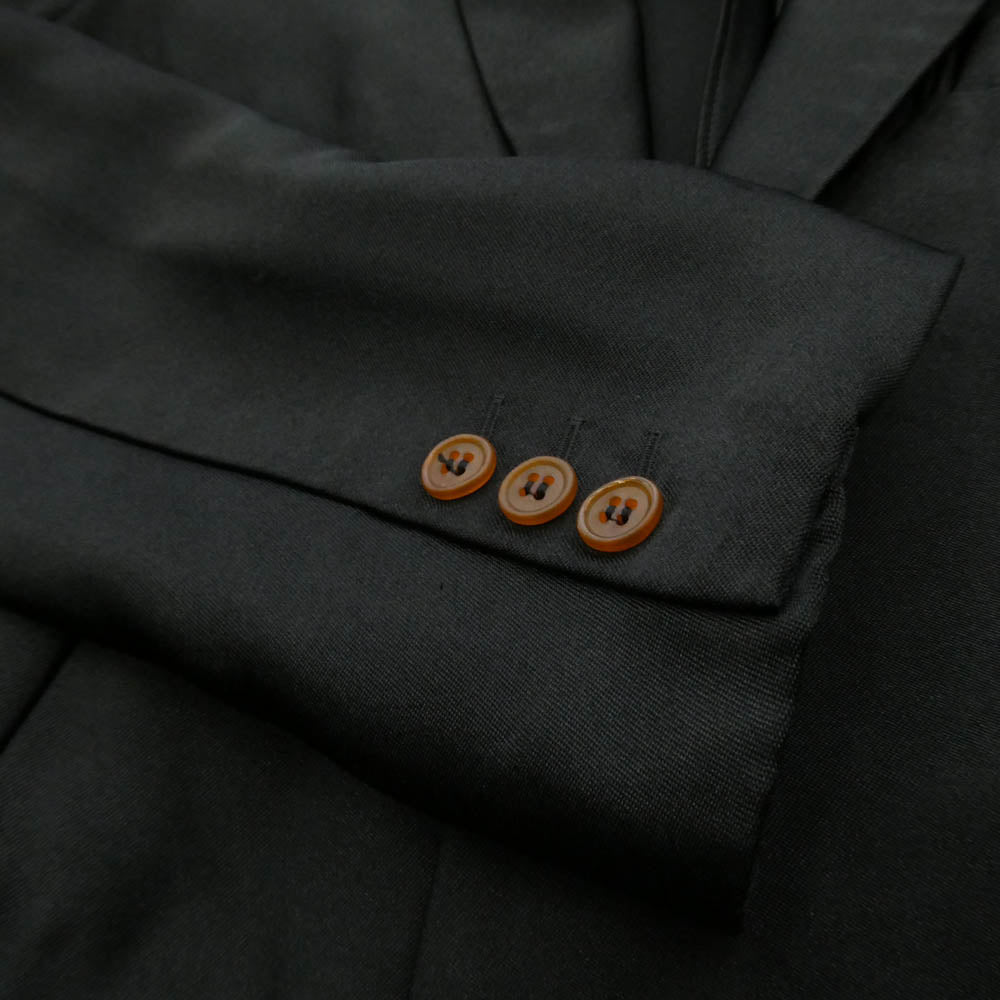 COMME des GARCONS HOMME PLUS コムデギャルソンオムプリュス PE-J061 AD2019 エステル縮絨 ポリ縮 カットオフ テーラード ジャケット ブラック系 XS【中古】