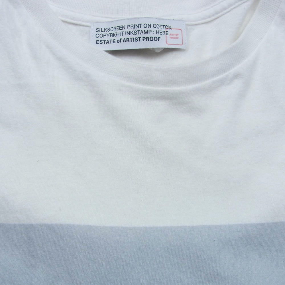アーティストプルーフ SILkSCREEN PRINT シルクスクリーン 半袖 tシャツ ホワイト系 L【中古】