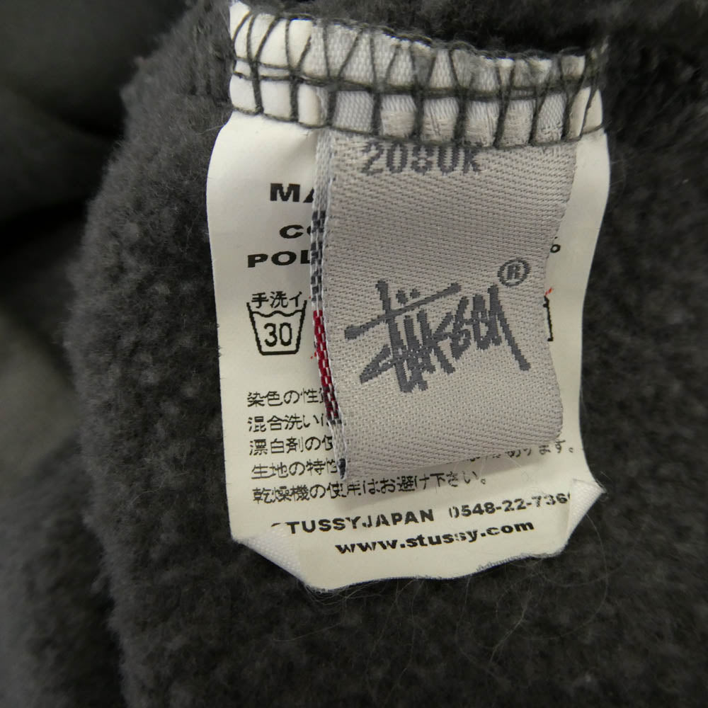 STUSSY ステューシー 裏起毛 テーラード スウェット ジャケット グレー系 S【中古】