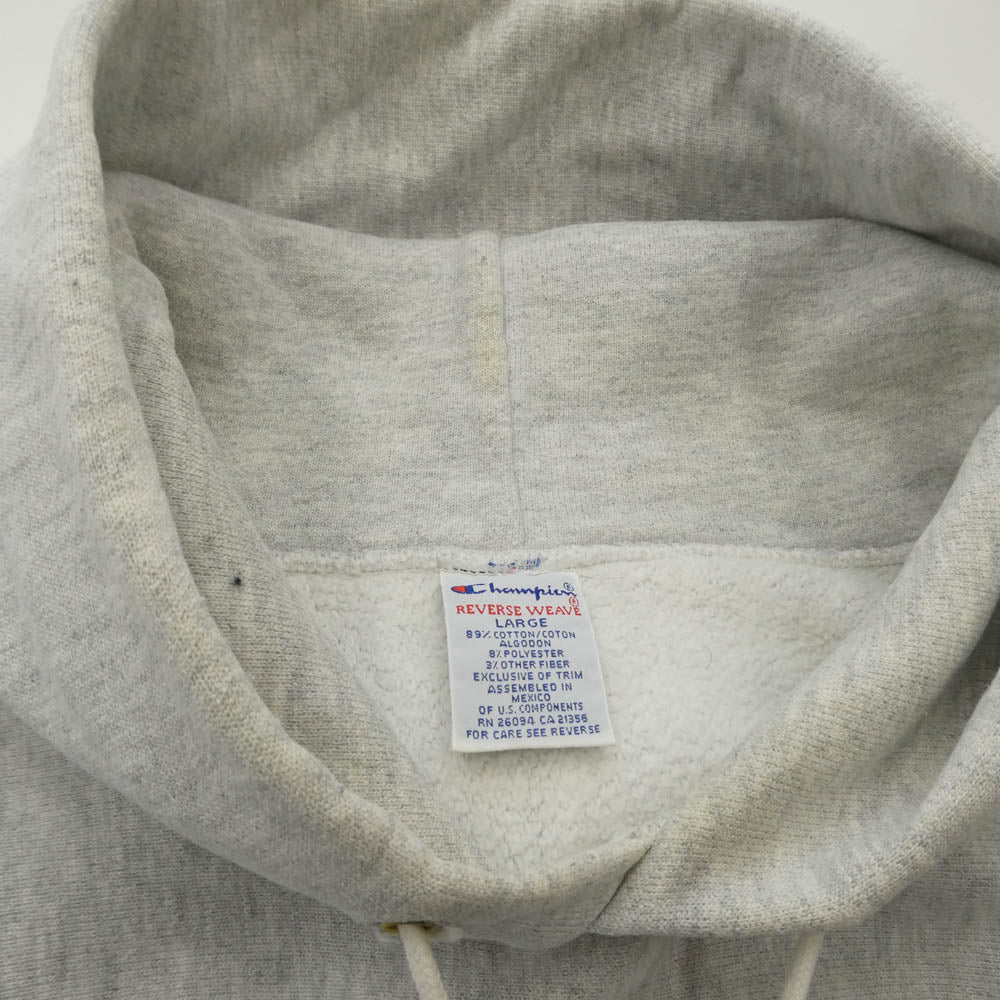 Supreme シュプリーム 90s reverse wave hoodie リバースウィーブ フーディー ロゴ パーカー ホワイト系 L【中古】