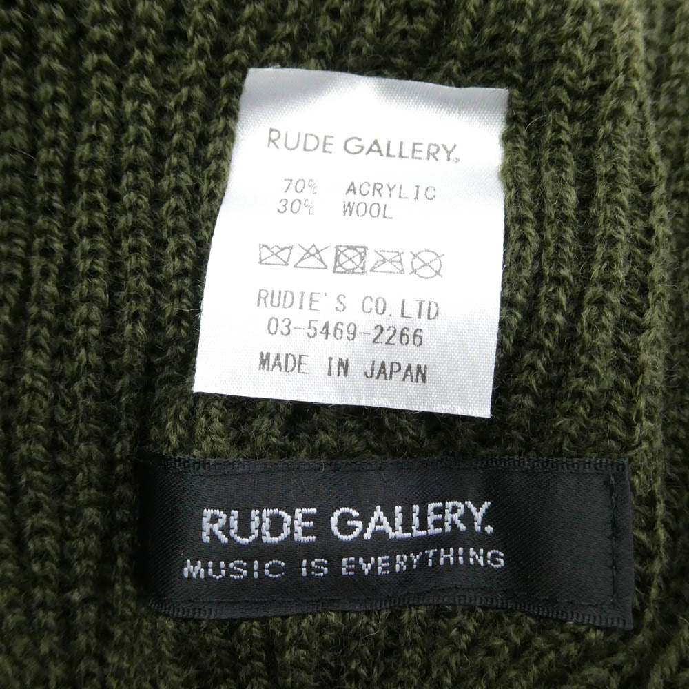 RUDE GALLERY ルードギャラリー ニット ベレー帽 帽子 カーキ系【中古】