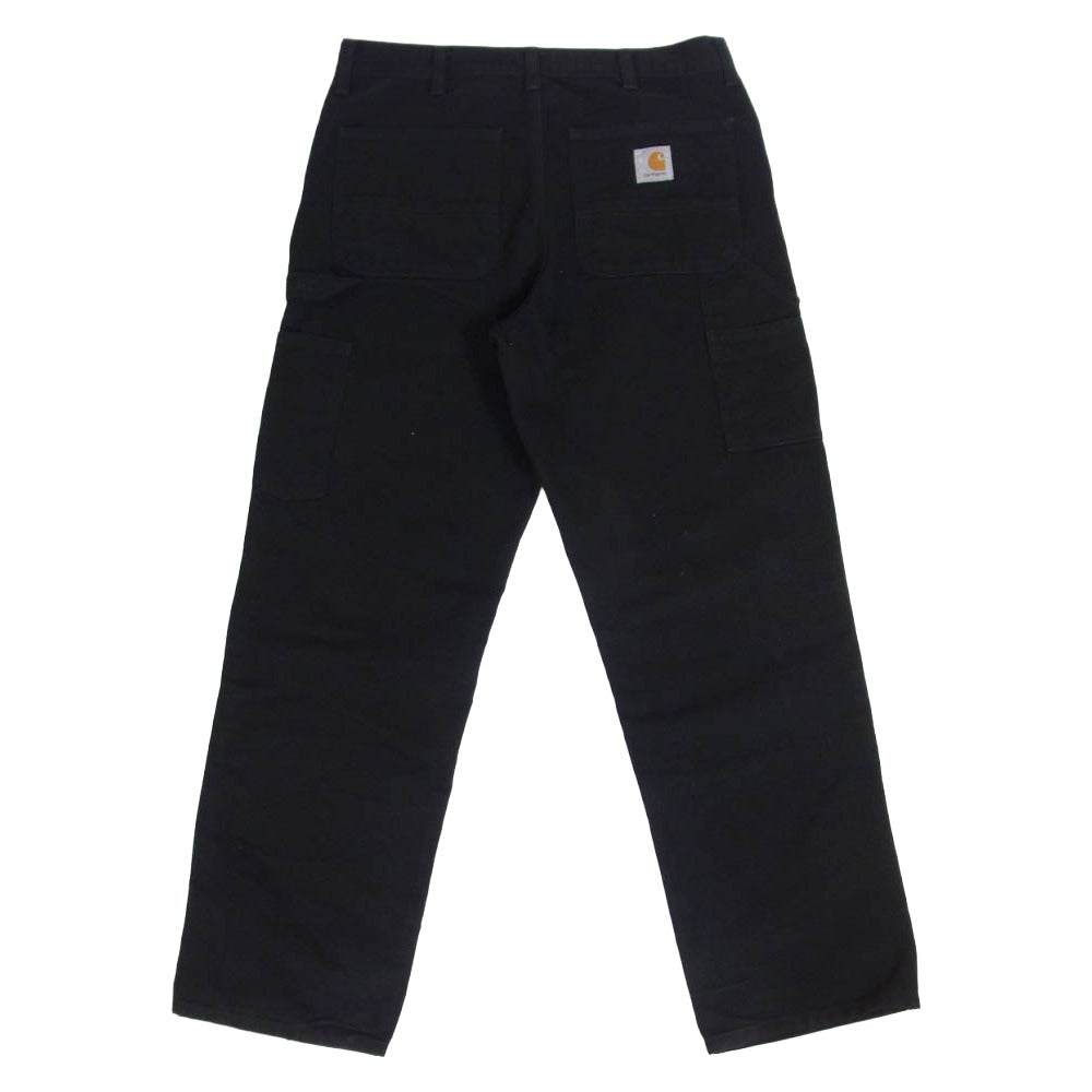 Carhartt カーハート 90075 ダブルニー ダック ペインター ワークパンツ ブラック系 32【中古】