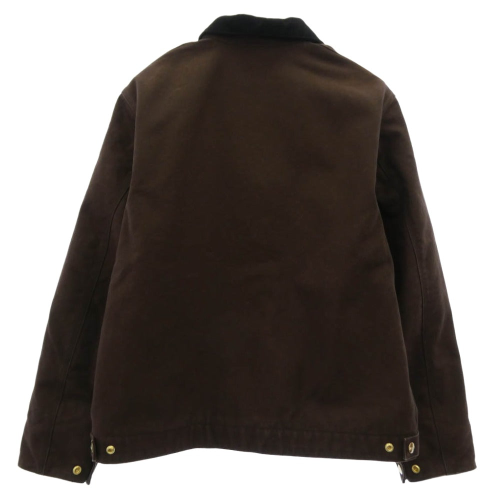Carhartt カーハート 80418 DETROIT JACKET Blanket Lining 12ozディアボーンキャンバス デトロイト ジャケット ブランケットライニング タバコ ブラウン系 L【中古】