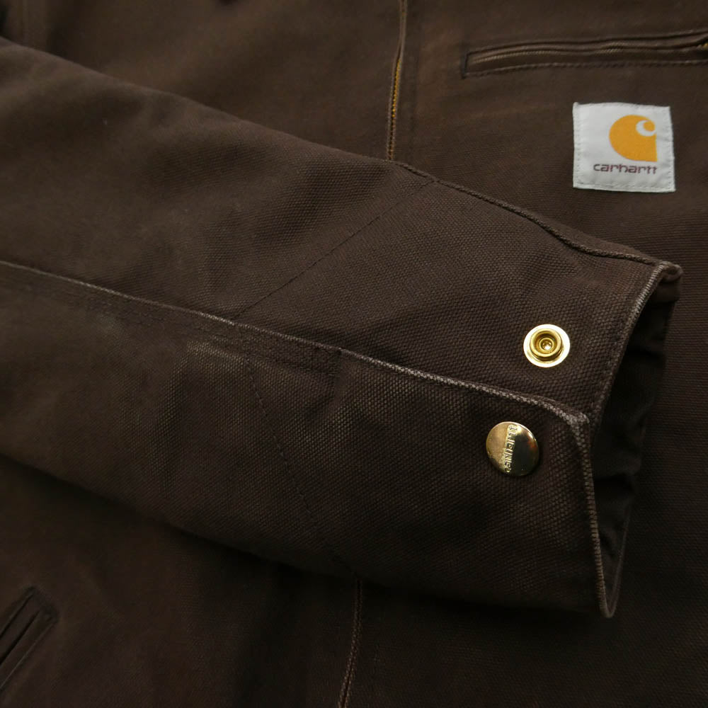 Carhartt カーハート 80418 DETROIT JACKET Blanket Lining 12ozディアボーンキャンバス デトロイト ジャケット ブランケットライニング タバコ ブラウン系 L【中古】