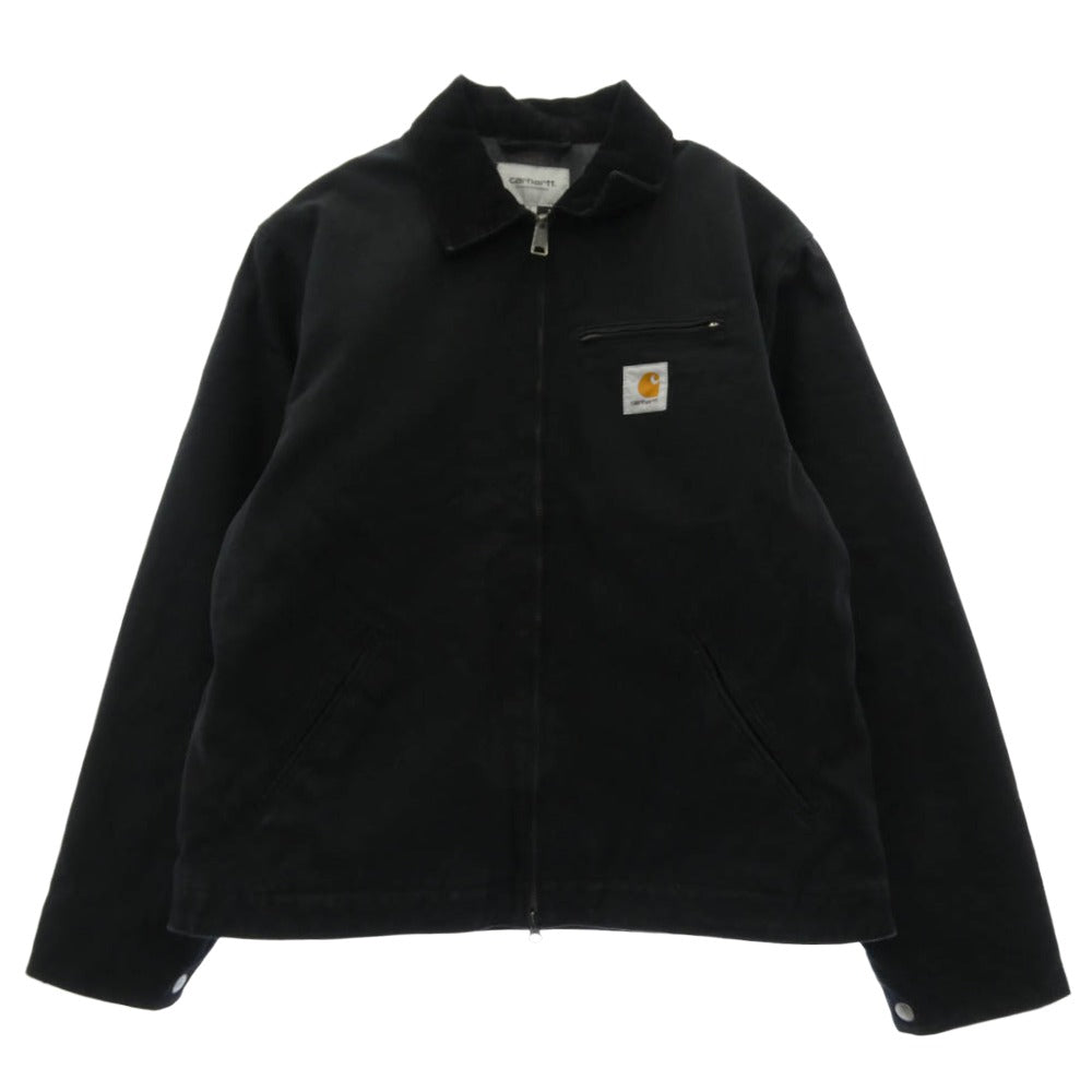 Carhartt カーハート 80418 DETROIT JACKET Blanket Lining 12ozディアボーンキャンバス デトロイト ジャケット ブランケットライニング ブラック ブラック系 L【中古】