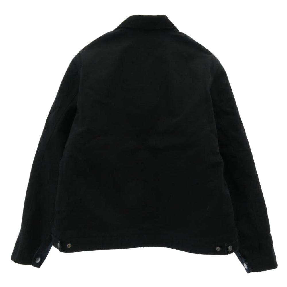 Carhartt カーハート 80418 DETROIT JACKET Blanket Lining 12ozディアボーンキャンバス デトロイト ジャケット ブランケットライニング ブラック ブラック系 L【中古】