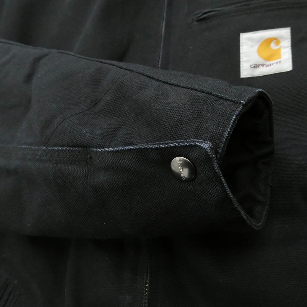 Carhartt カーハート 80418 DETROIT JACKET Blanket Lining 12ozディアボーンキャンバス デトロイト ジャケット ブランケットライニング ブラック ブラック系 L【中古】