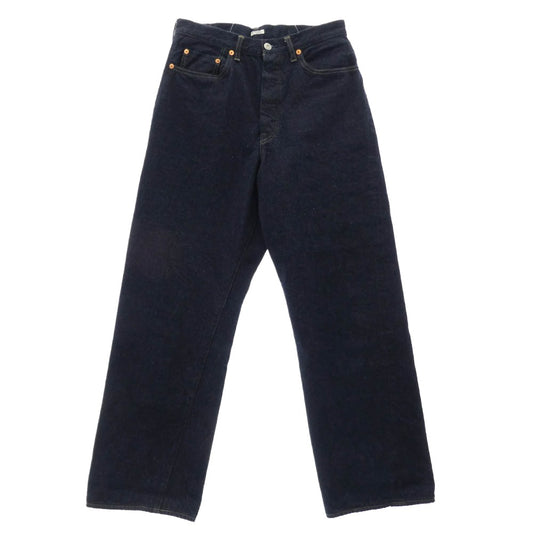 PHIGVEL フィグベル CLASSIC JEANS 301 シンチバック ボタンフライ クラシック ジーンズ デニム パンツ ネイビー系 2【中古】
