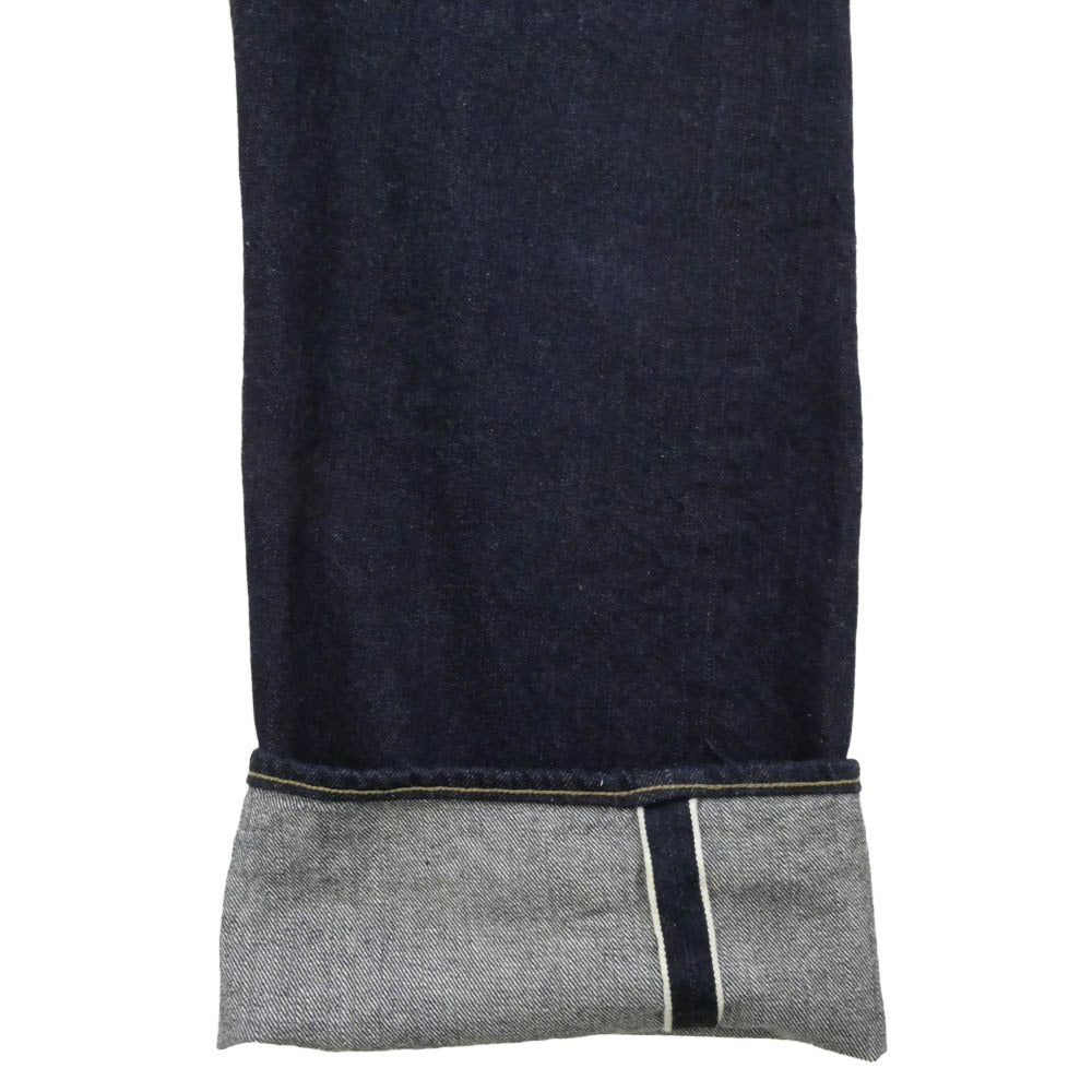 PHIGVEL フィグベル CLASSIC JEANS 301 シンチバック ボタンフライ クラシック ジーンズ デニム パンツ ネイビー系 2【中古】