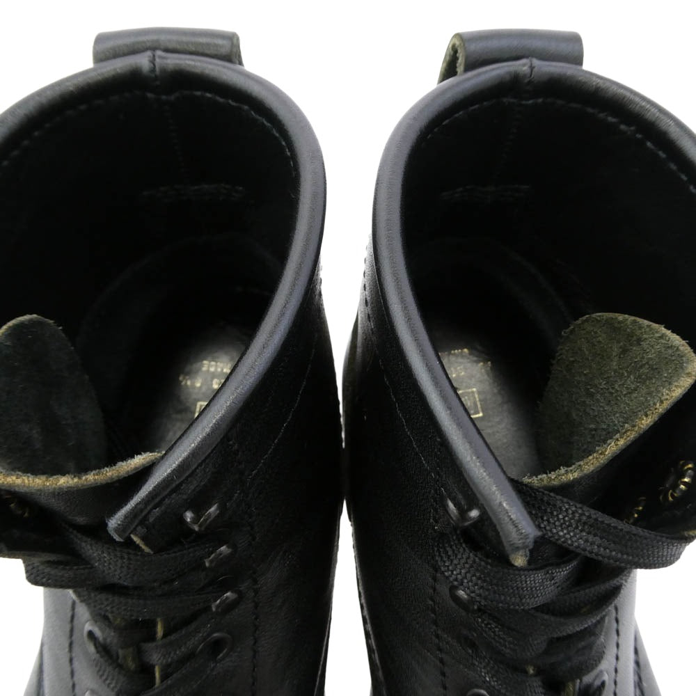 ADDICT CLOTHES アディクトクローズ AB-02CH-ST HORSEHIDE CAP TOE LACE-UP STANDARD ホースハイド キャップトゥ レースアップ スタンダード ブーツ ブラック系 8.5【中古】