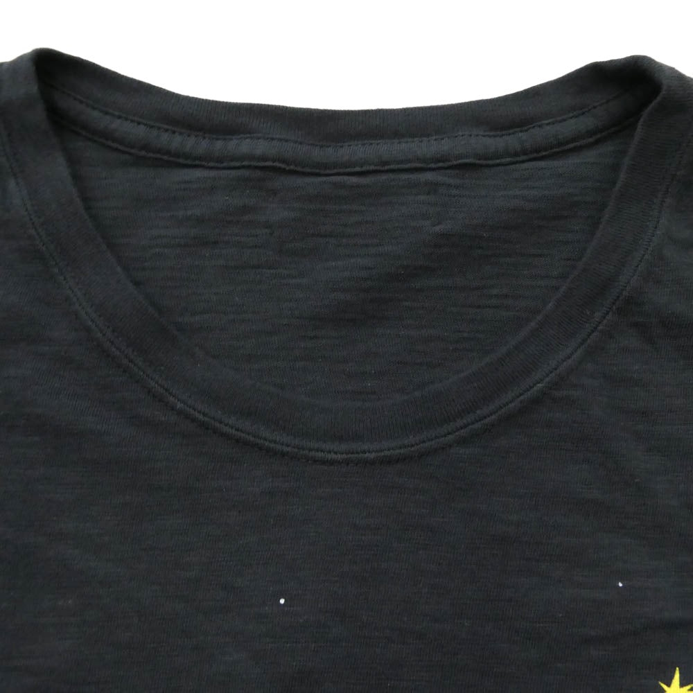 HYSTERIC GLAMOUR ヒステリックグラマー 02261ZI62 × DOROTHY HENDRICKS ドロシー ヘンドリックス SPACE DISCO Tee スペースディスコ 半袖 Tシャツ カットソー ブラック系 XL【新古品】【未使用】【中古】