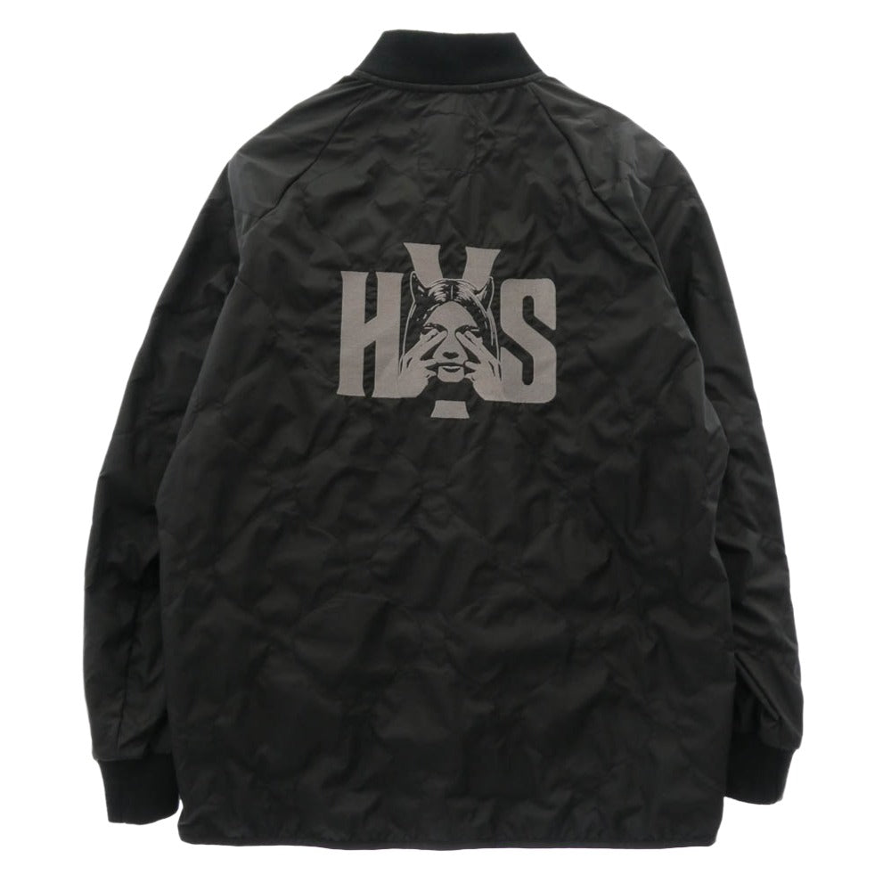 HYSTERIC GLAMOUR ヒステリックグラマー 02261AB11 LAVENHAM ラベンハム BOMBER JACKET ボンバージャケット ブルゾン ブラック系 L【中古】