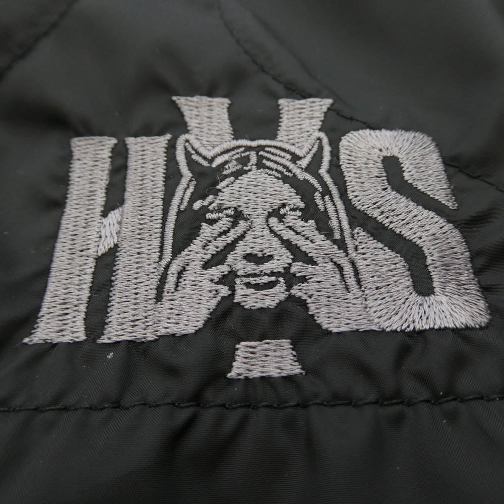 HYSTERIC GLAMOUR ヒステリックグラマー 02261AB11 LAVENHAM ラベンハム BOMBER JACKET ボンバージャケット ブルゾン ブラック系 L【中古】