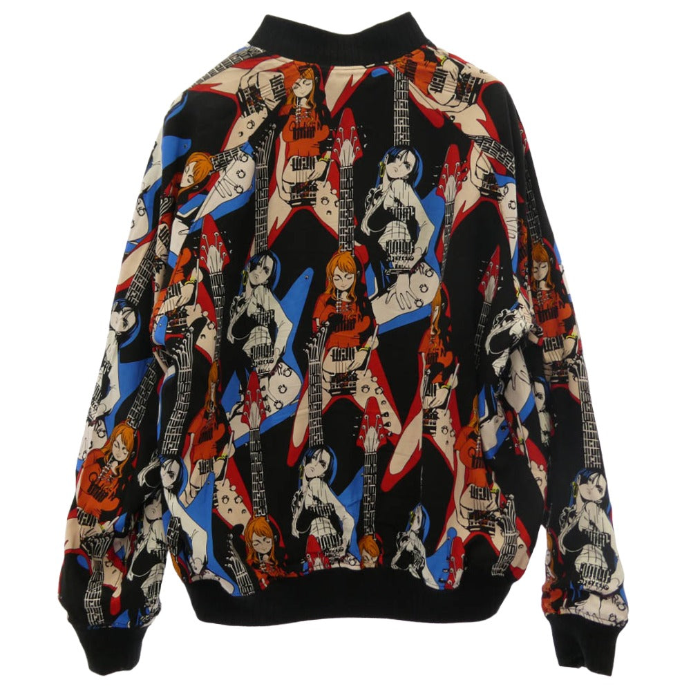 HYSTERIC GLAMOUR ヒステリックグラマー 02253AB17 × ONEPIECE ワンピース NAMI FLYING V SOUVENIR JACKET ナミ フライング スーベニア ジャケット リバーシブル ブルゾン ブラック系 L【中古】