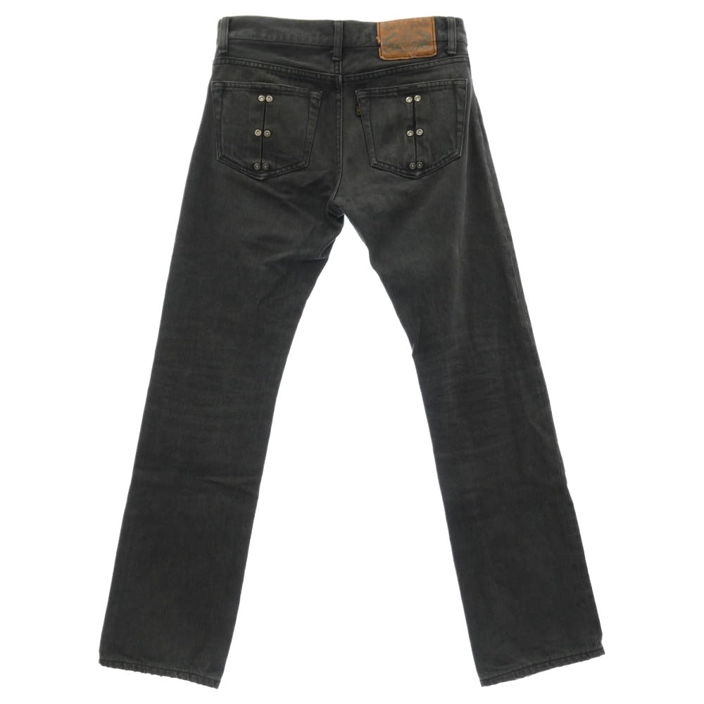 Celt&Cobra ケルト&コブラ J9 リベット ストレート ブラック デニム パンツ ブラック系 W29【中古】