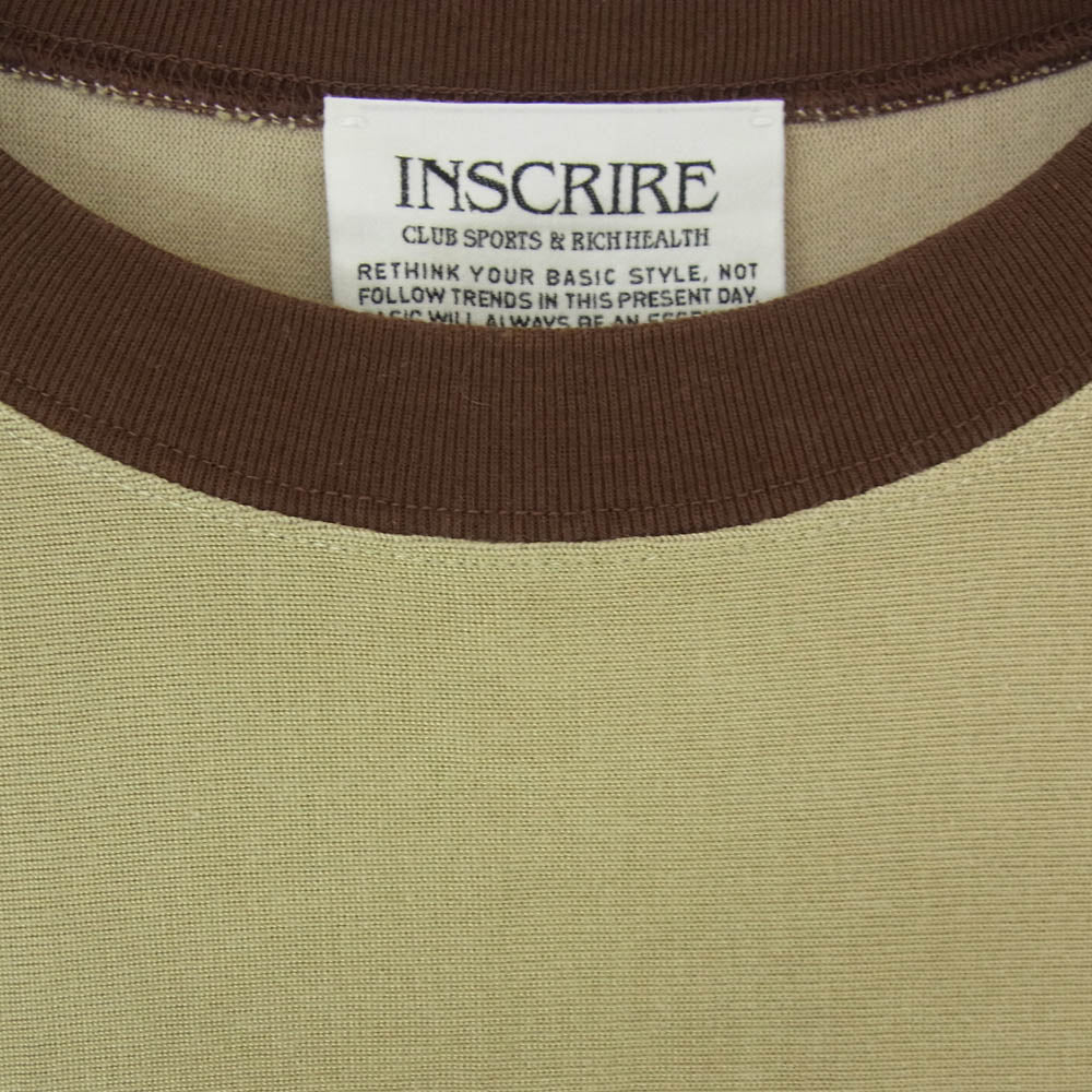アンスクリア I23AW-BC84A ナンバリング フットボール 半袖 Tシャツ カットソー カーキ系 M【中古】