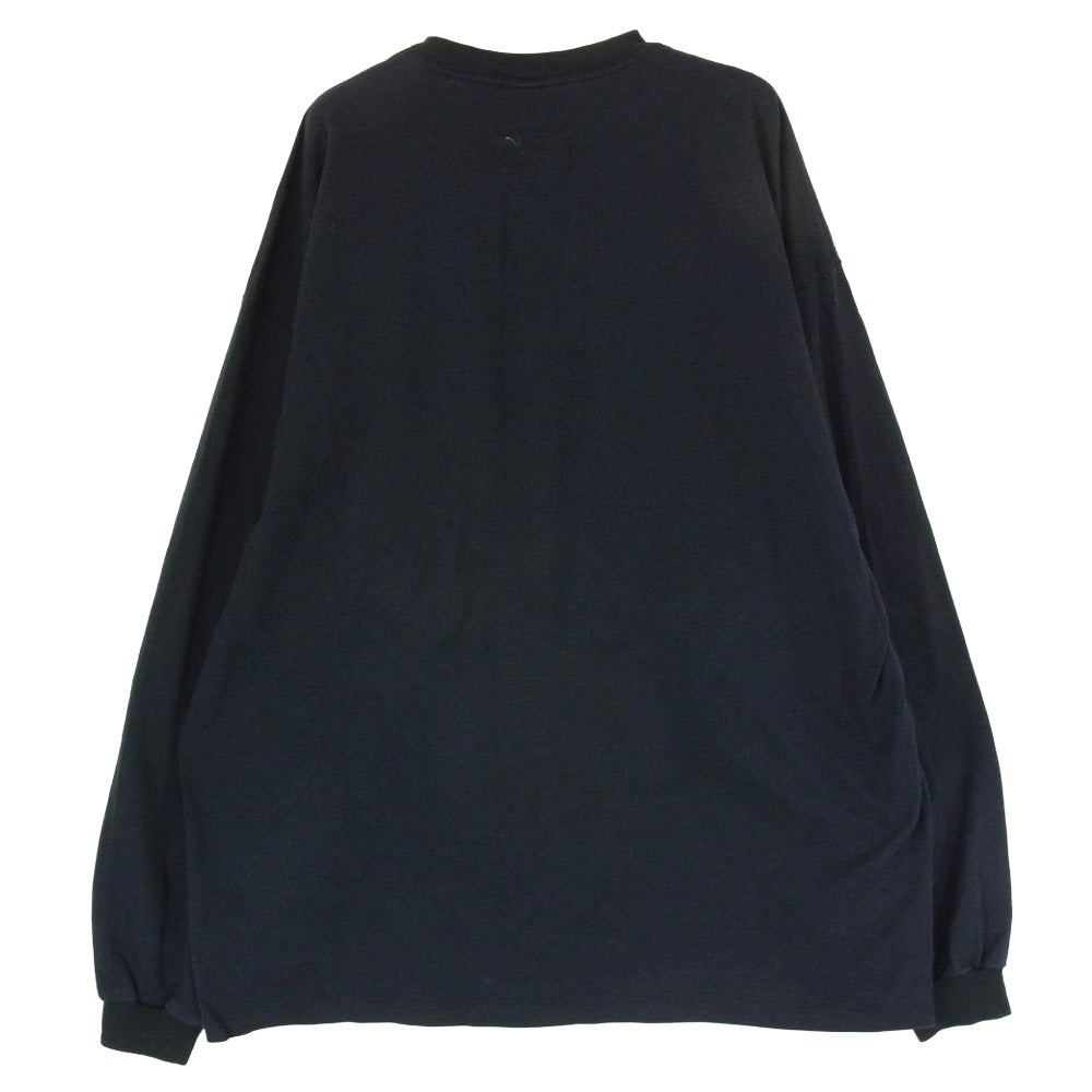 doublet ダブレット 25SS 25SS81WM22 ITASHA PRINT L／S T-SHIRT 痛車 プリント 長袖 Tシャツ カットソー ブラック系 L【中古】