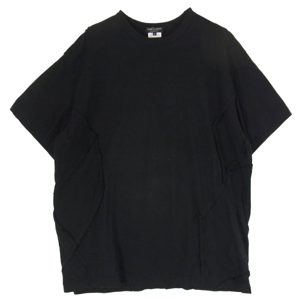 COMME des GARCONS HOMME PLUS コムデギャルソンオムプリュス 23SS PK-T028 再構築 S/S 半袖 Tシャツ カットソー ブラック系 M【中古】