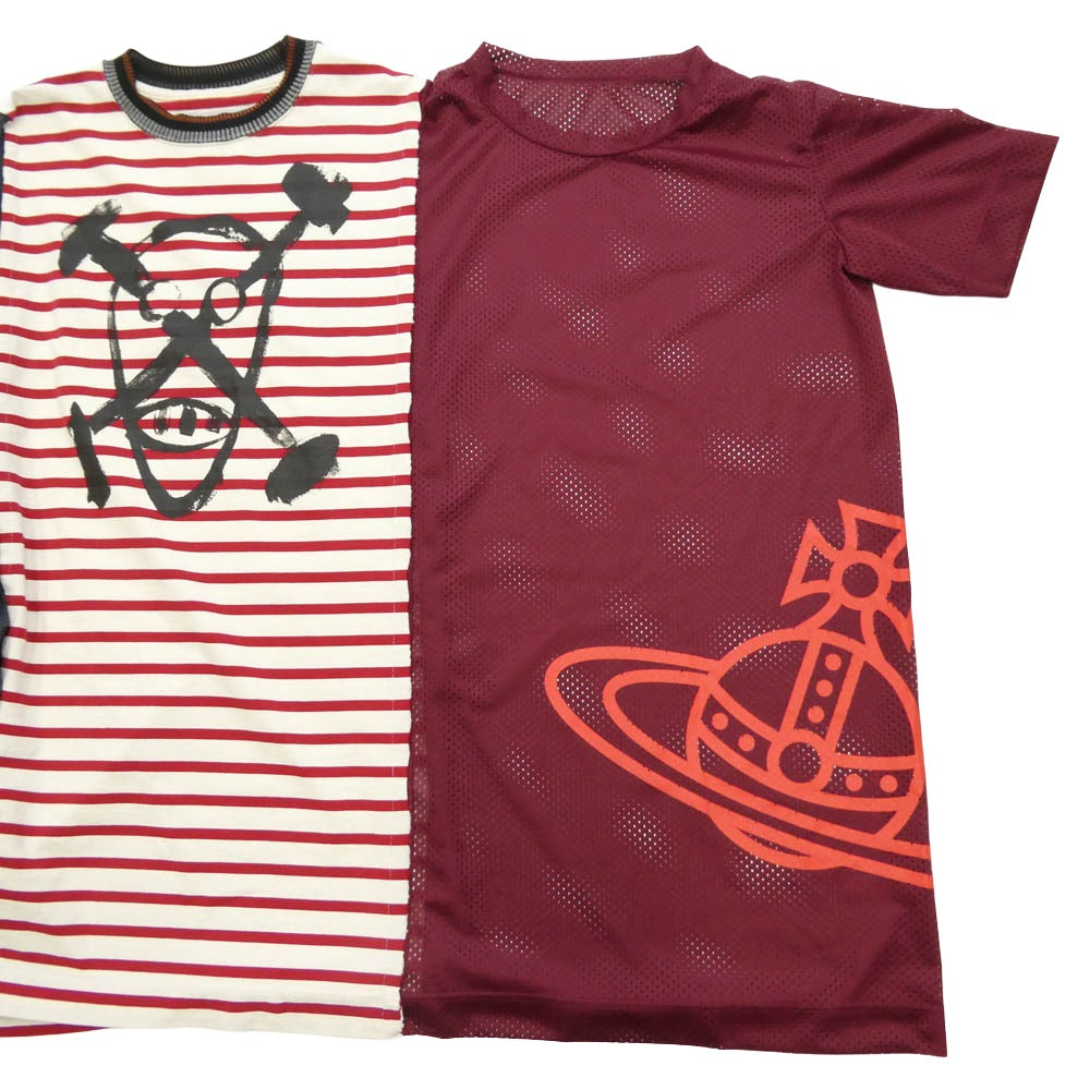 Vivienne Westwood ヴィヴィアンウエストウッド 16-12-812018 RED LABEL レッドレーベル ボーダー 再構築 ワンピース マルチカラー系 00【中古】