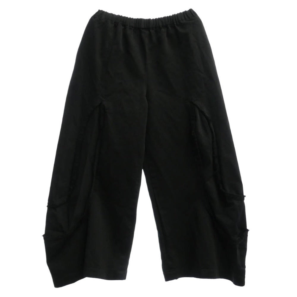 COMME des GARCONS コムデギャルソン GT-P006 カットワーク カットオフ クロップド サルエル イージーパンツ ブラック系【中古】
