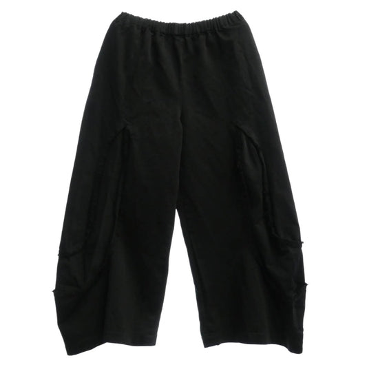 COMME des GARCONS コムデギャルソン GT-P006 カットワーク カットオフ クロップド サルエル イージーパンツ ブラック系【中古】