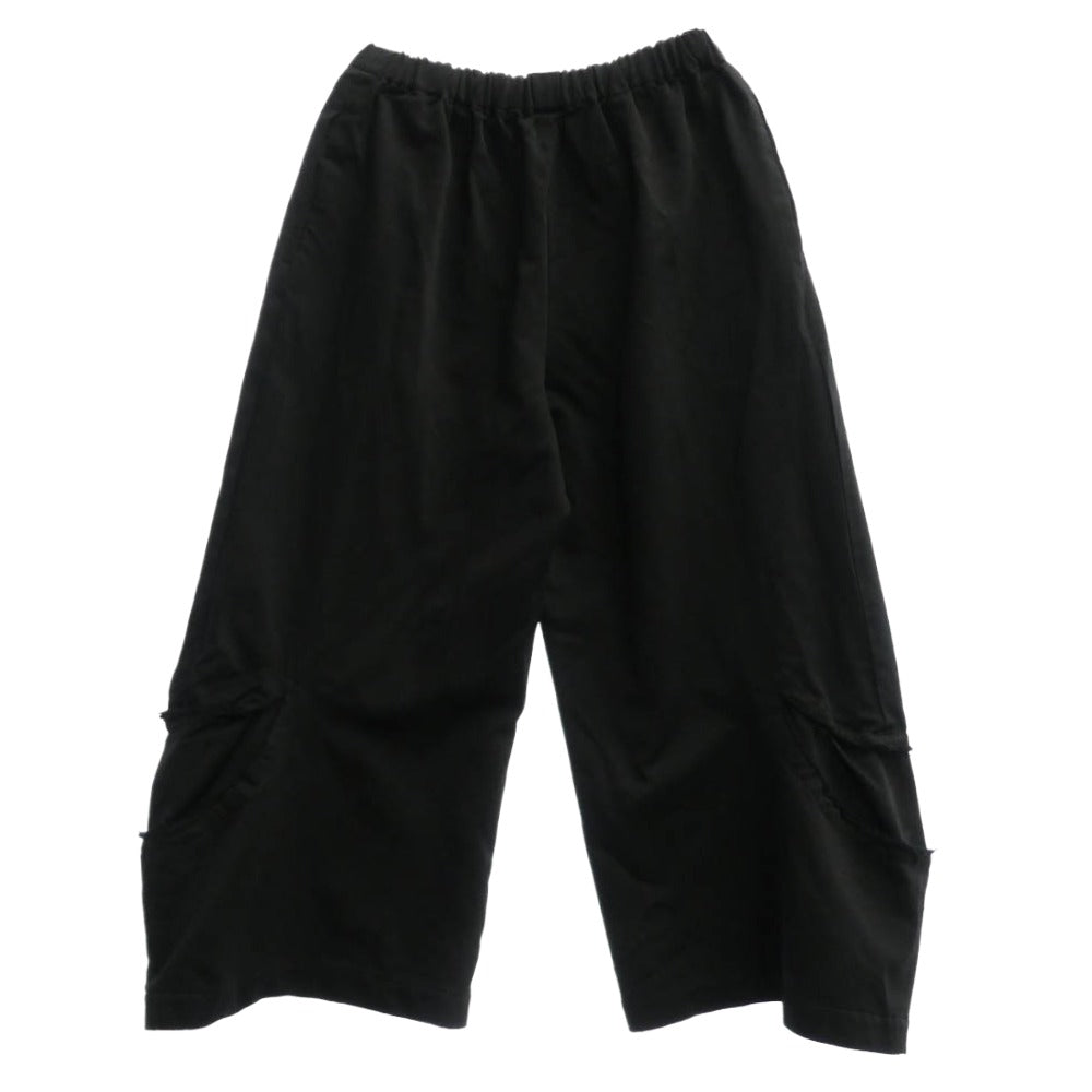 COMME des GARCONS コムデギャルソン GT-P006 カットワーク カットオフ クロップド サルエル イージーパンツ ブラック系【中古】