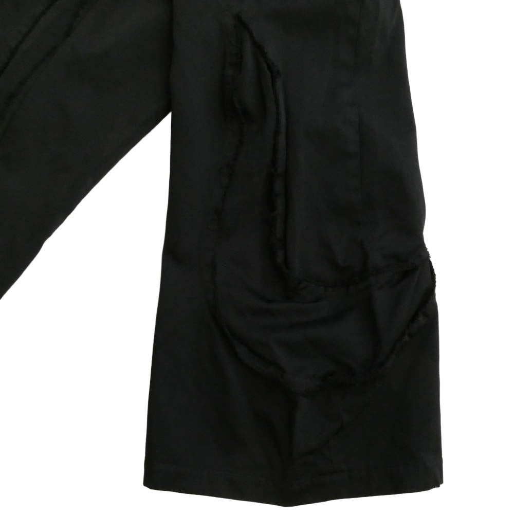COMME des GARCONS コムデギャルソン GT-P006 カットワーク カットオフ クロップド サルエル イージーパンツ ブラック系【中古】
