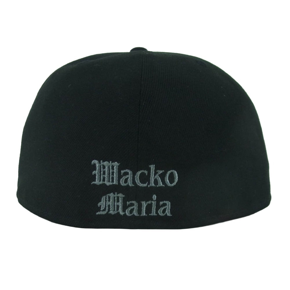 WACKO MARIA ワコマリア 24AW 24FW-WMA-CP01 NEW ERA 59FIFTY ベースボール キャップ 帽子 ブラック系 60.6cm【美品】【中古】