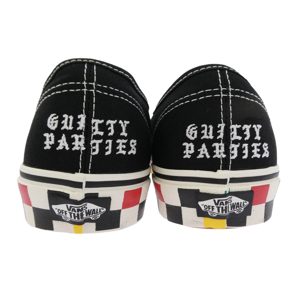 WACKO MARIA ワコマリア VANS-WM-SH06 721278 VANS AUTHENTIC オーセンティック ローカット スニーカー ブラック系 29cm【極上美品】【中古】