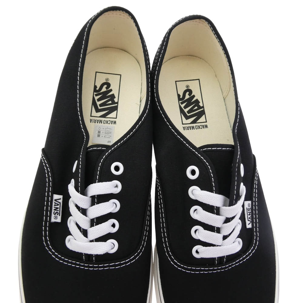 WACKO MARIA ワコマリア VANS-WM-SH06 721278 VANS AUTHENTIC オーセンティック ローカット スニーカー ブラック系 29cm【極上美品】【中古】