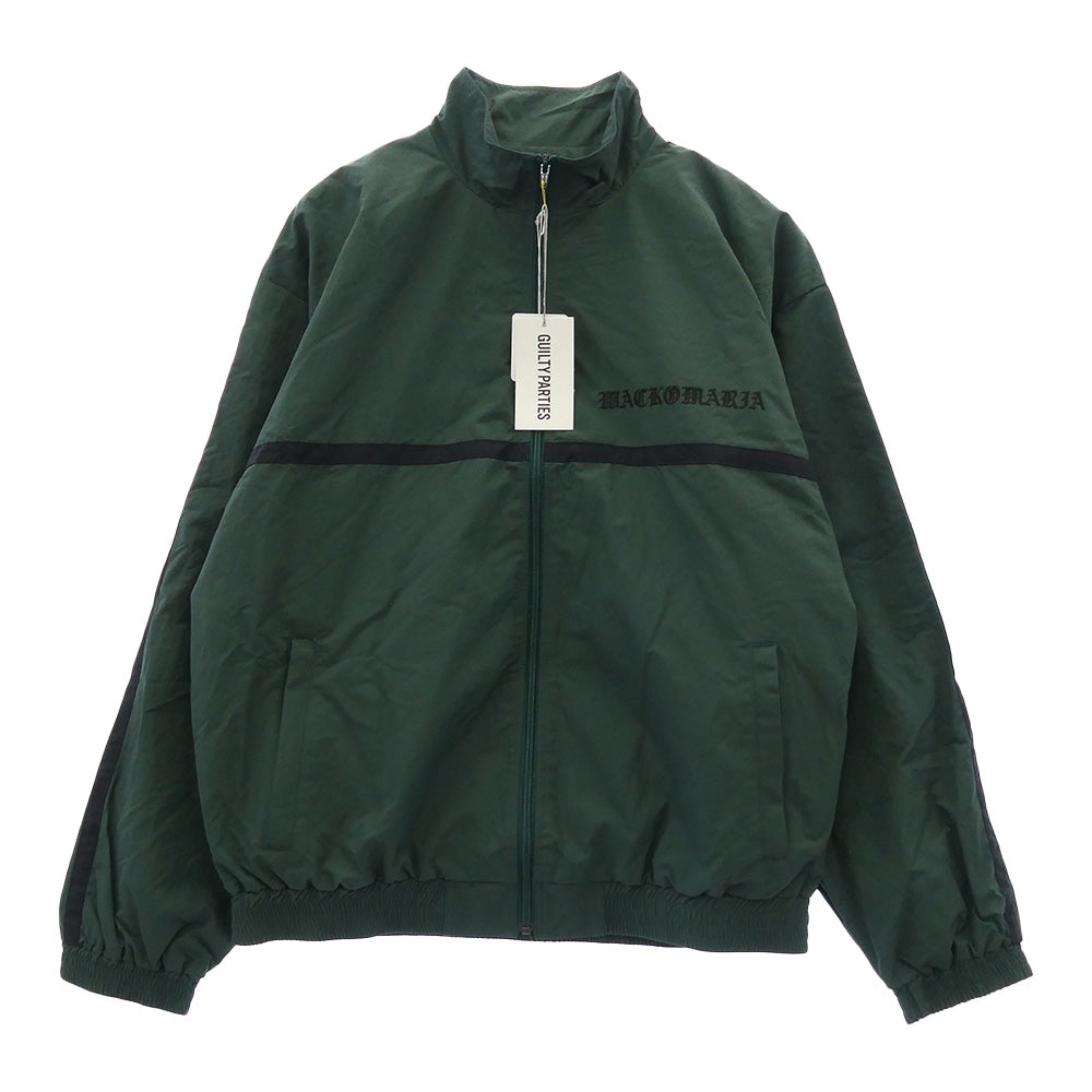 WACKO MARIA ワコマリア 24AW 24FW-WMO-TJ01 NYLON TRACK JACKET TYPE-1 ナイロン トラック ジャケット グリーン系 ブラック系 XL【新古品】【未使用】【中古】