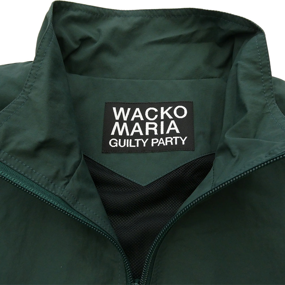 WACKO MARIA ワコマリア 24AW 24FW-WMO-TJ01 NYLON TRACK JACKET TYPE-1 ナイロン トラック ジャケット グリーン系 ブラック系 XL【新古品】【未使用】【中古】
