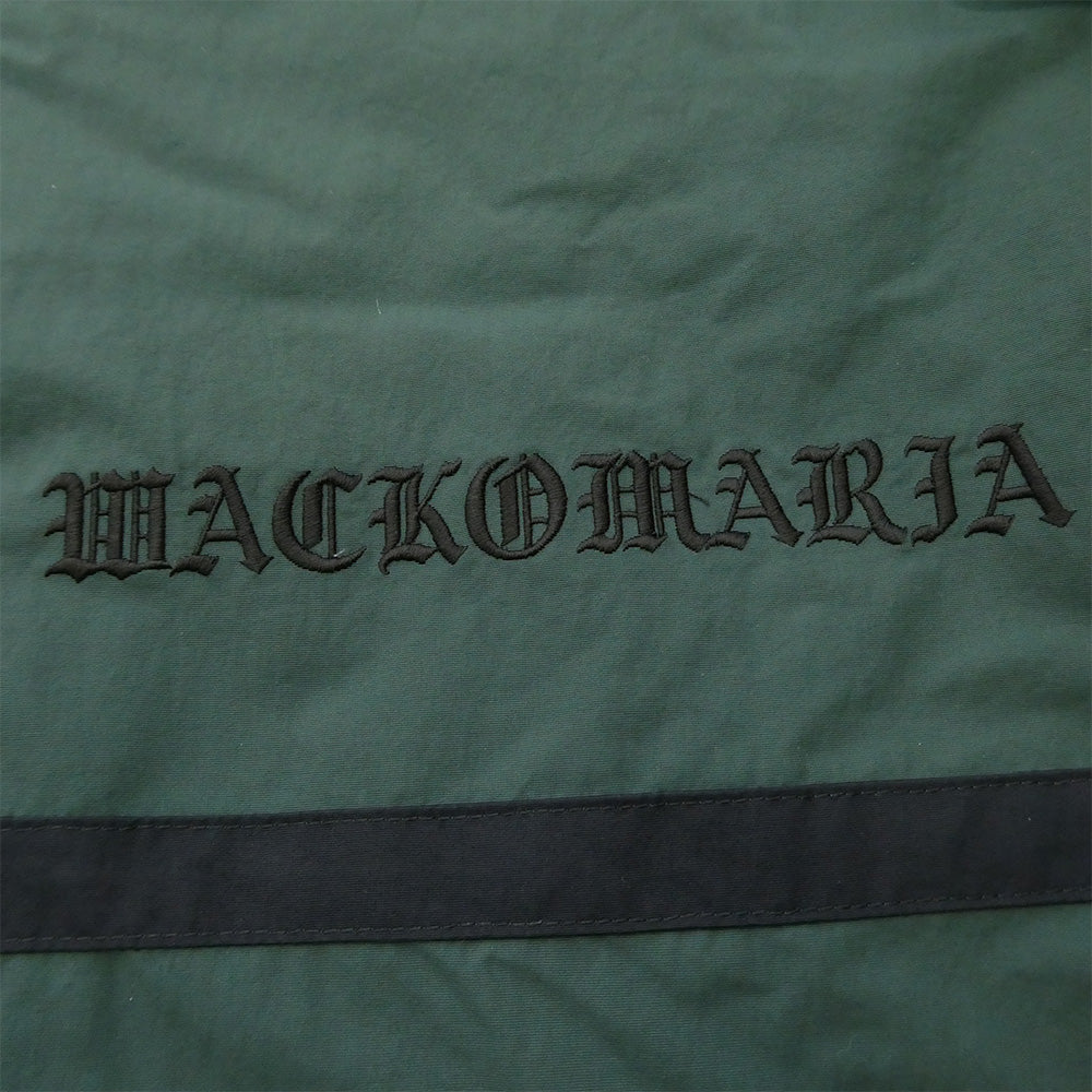 WACKO MARIA ワコマリア 24AW 24FW-WMO-TJ01 NYLON TRACK JACKET TYPE-1 ナイロン トラック ジャケット グリーン系 ブラック系 XL【新古品】【未使用】【中古】