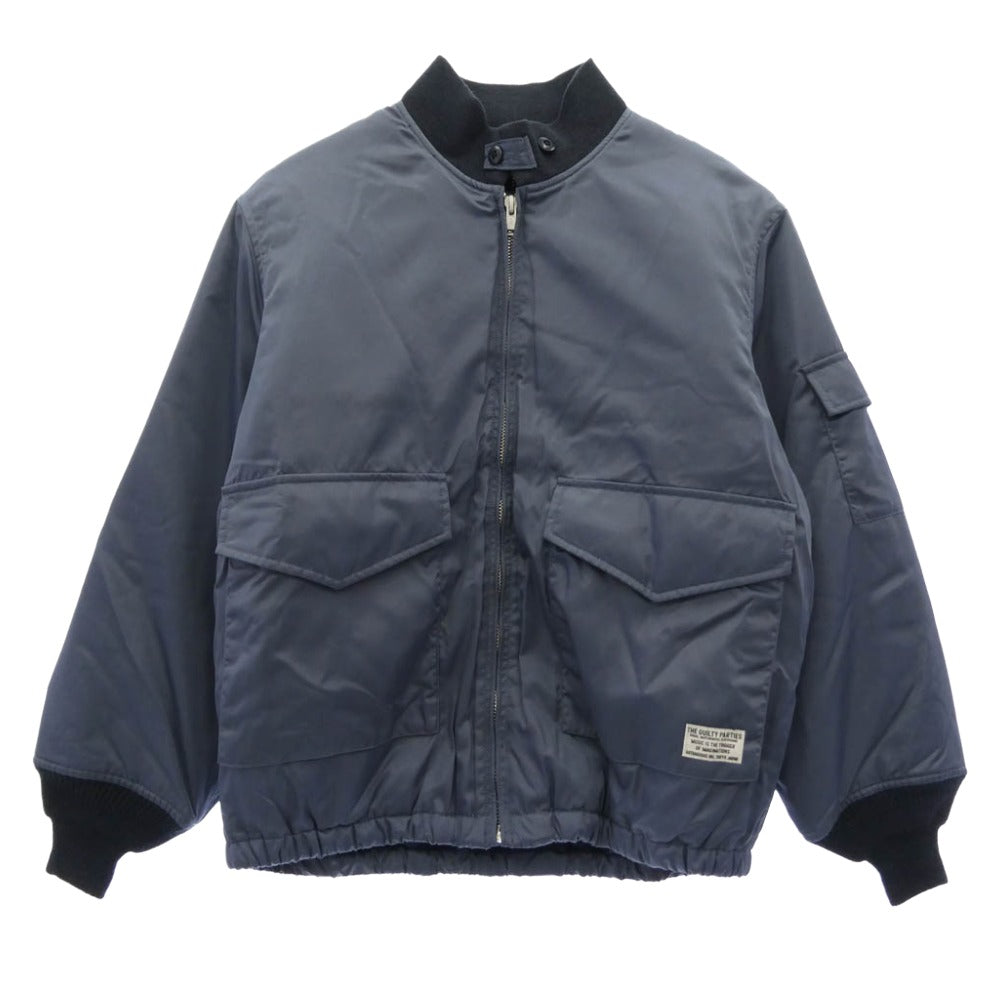 WACKO MARIA ワコマリア SPIEWAK スピーワック 24AW 24FW-WMO-SW01 SPIEWAK G-8 FLIGHT JACKET フライト ジャケット ブルゾン ネイビー系 L【新古品】【未使用】【中古】