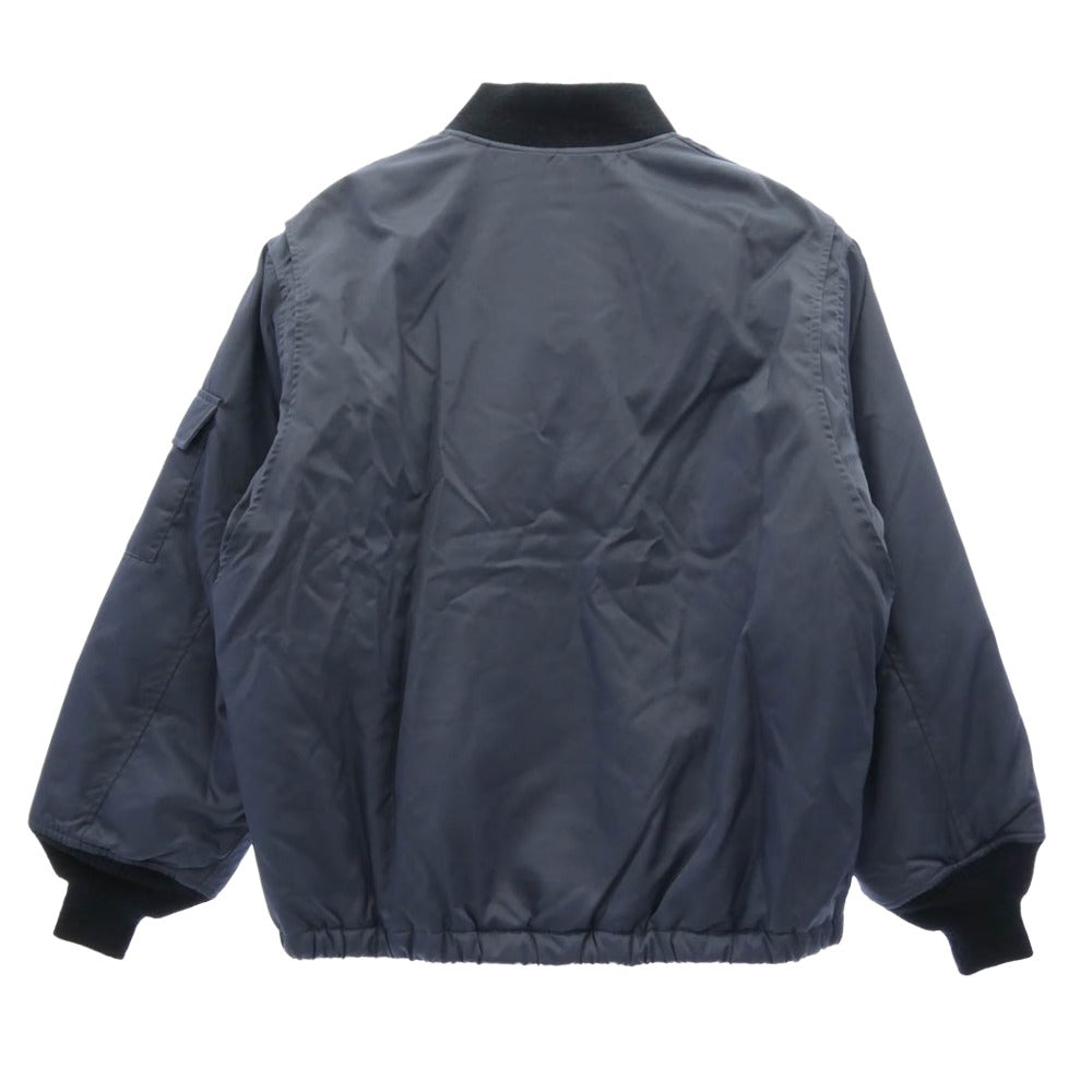 WACKO MARIA ワコマリア SPIEWAK スピーワック 24AW 24FW-WMO-SW01 SPIEWAK G-8 FLIGHT JACKET フライト ジャケット ブルゾン ネイビー系 L【新古品】【未使用】【中古】