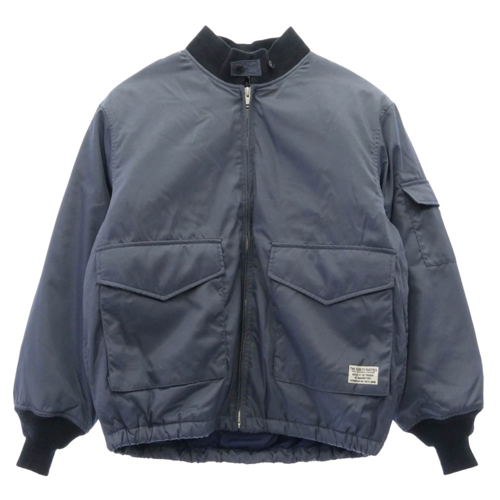 WACKO MARIA ワコマリア SPIEWAK スピーワック 24AW 24FW-WMO-SW01 SPIEWAK G-8 FLIGHT JACKET フライト ジャケット ブルゾン ネイビー系 XL【新古品】【未使用】【中古】