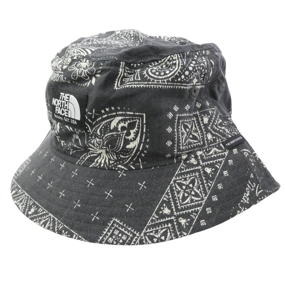 THE NORTH FACE ノースフェイス NN01818 Novelty Camp Side Hat バンダナ ノベル ティ キャンプサイド バケットハット ブラック系 L【極上美品】【中古】