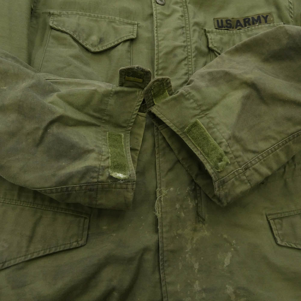 ヴィンテージ 8415-00-782-2939 U.S.ARMY 70s～80s M-65 3rd ミリタリー フィールドジャケット カーキ系 MEDIUM REGULAR【中古】