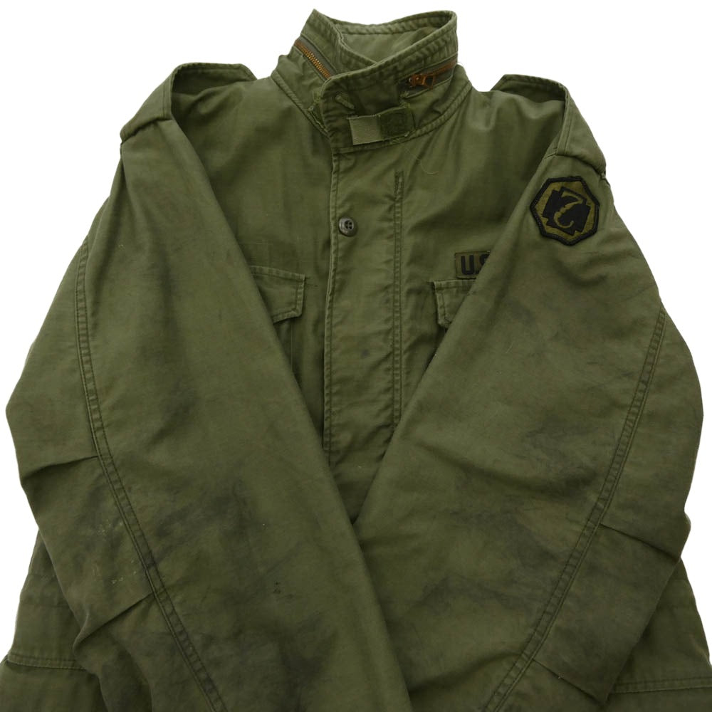 ヴィンテージ 8415-00-782-2939 U.S.ARMY 70s～80s M-65 3rd ミリタリー フィールドジャケット カーキ系 MEDIUM REGULAR【中古】