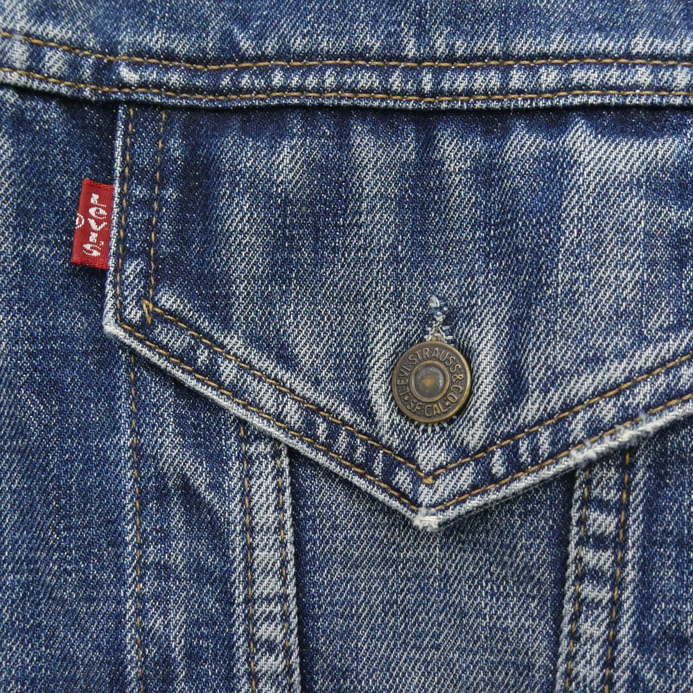 Levi's リーバイス 70500-0401 90s～00s スモールe ボタン裏刻印C01 ユーロモデル Gジャン デニムジャケット ブルー系 XXL【中古】