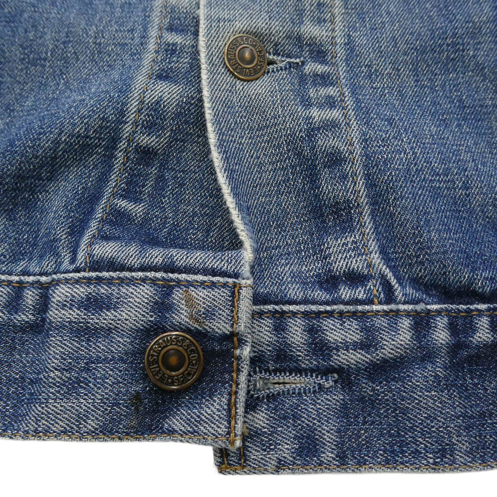 Levi's リーバイス 70500-0401 90s～00s スモールe ボタン裏刻印C01 ユーロモデル Gジャン デニムジャケット ブルー系 XXL【中古】