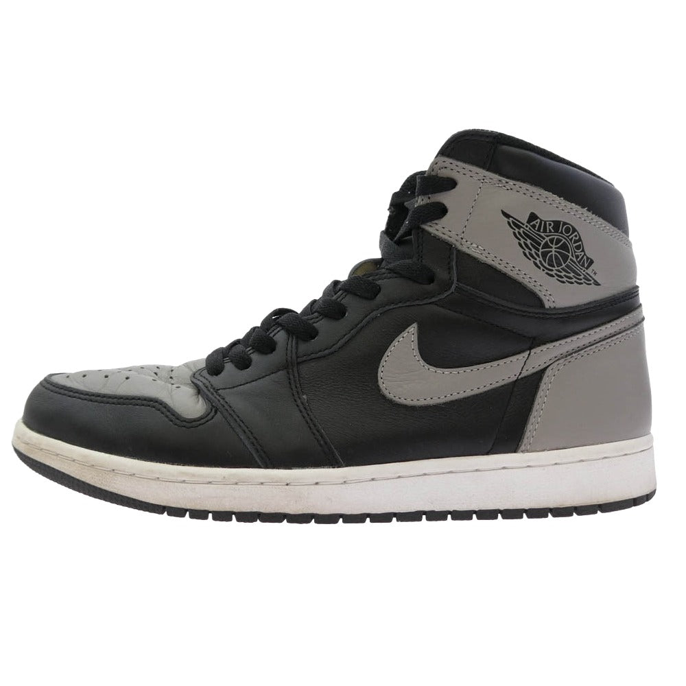 NIKE ナイキ 555088-013 Air Jordan 1 Retro High OG Shadow AJ1 エアジョーダン1 レトロ ハイ OG ハイカットスニーカー グレー系 ブラック系 ホワイト系 28.5cm【中古】